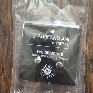 Alex and Ani Eye of Horus Earrings